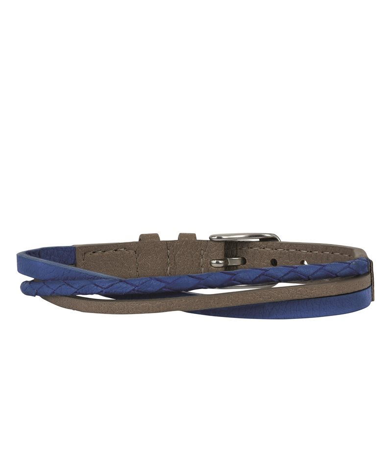 FELIX Armband Blå/Beige (Veganskt läder)